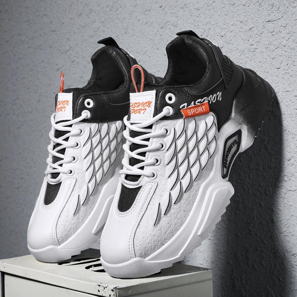 Giày nam phối màu loang vảy sóng siêu ngầu phong cách 2022