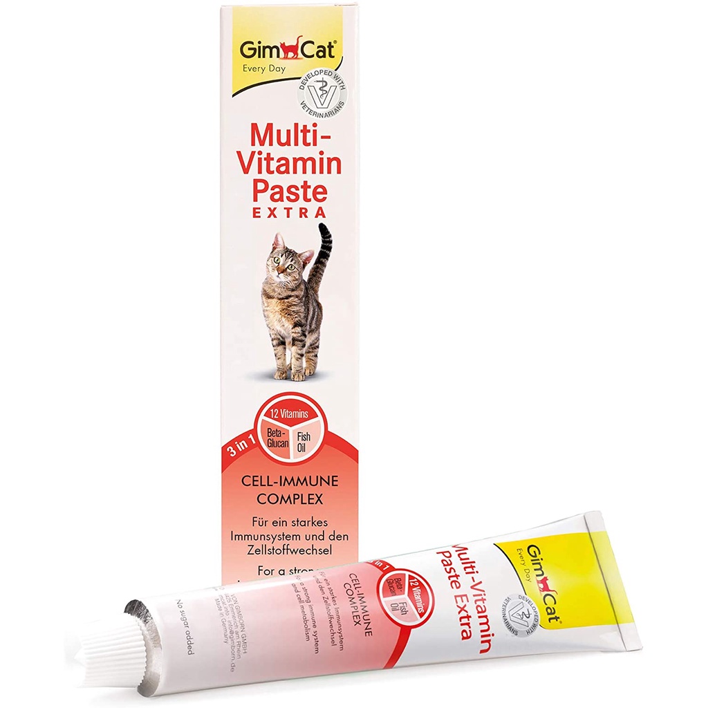 Gel Gimcat Multi-Vitamin Paste Extra giúp mèo phát triển toàn diện (20