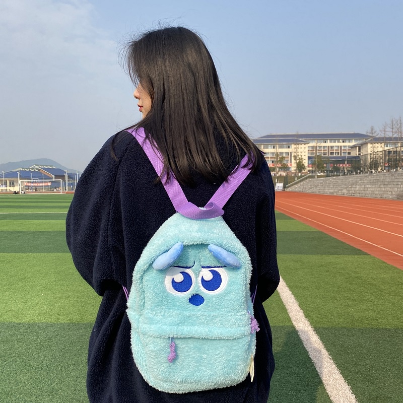 Dễ thương Sulli túi văn thư Vinnie gấu ba mắt, sóc chuột, ba lô nhồi bông phim hoạt hình hai vai túi