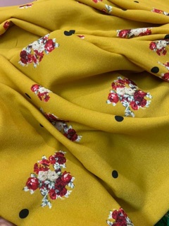 Vải lụa crep mảnh 1m4