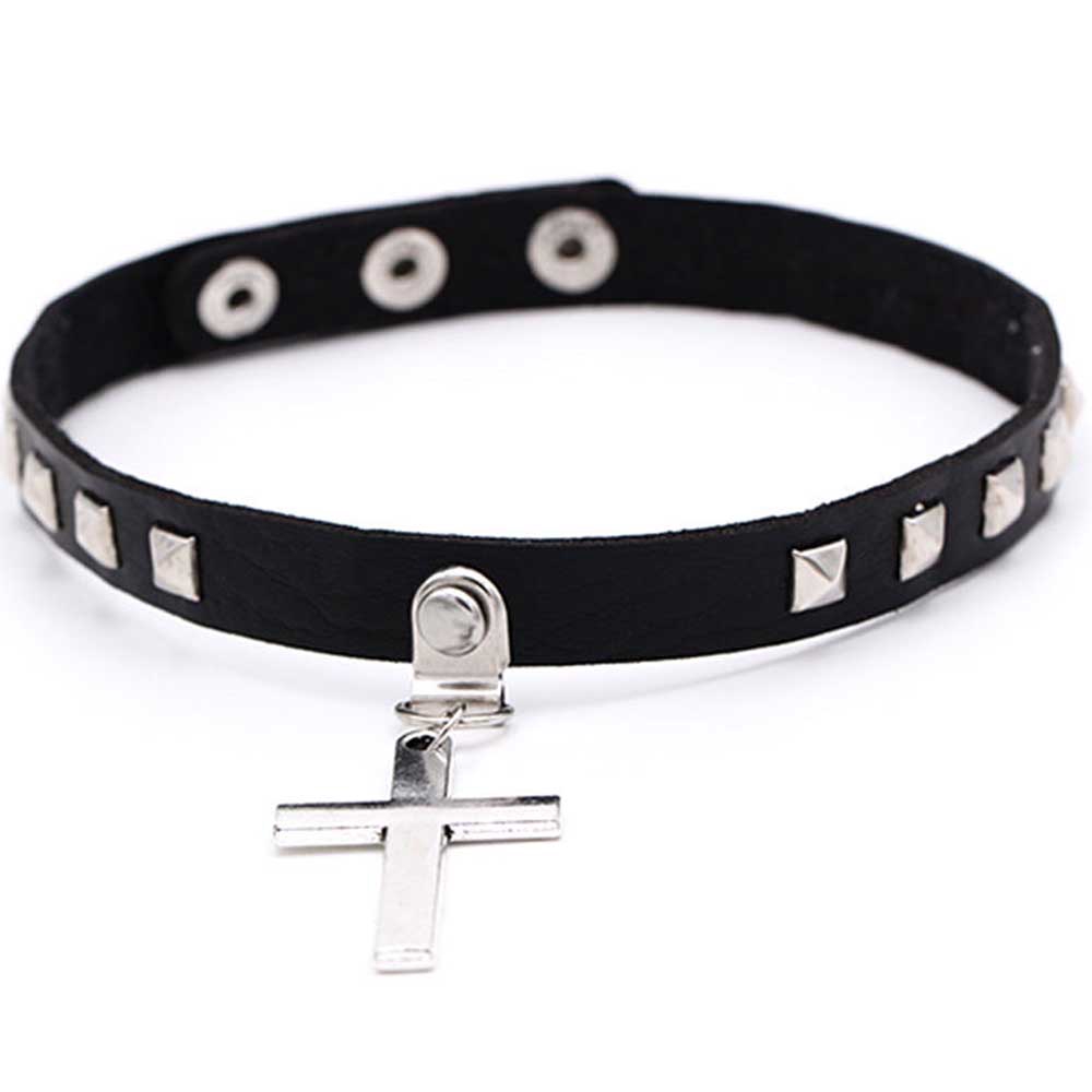 Vòng Cổ Choker Màu Đen Phong Cách Gothic