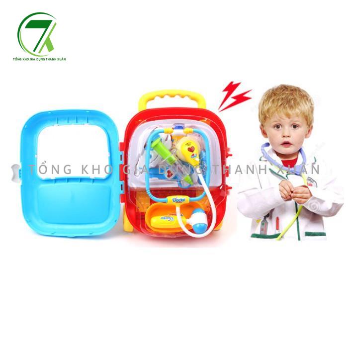 Đồ chơi vali bác sĩ, dùng pin sáng đèn sử dụng chất liệ nhựa abs an toàn, đồ chơi cho bé hướng nghiệp cho bé G41