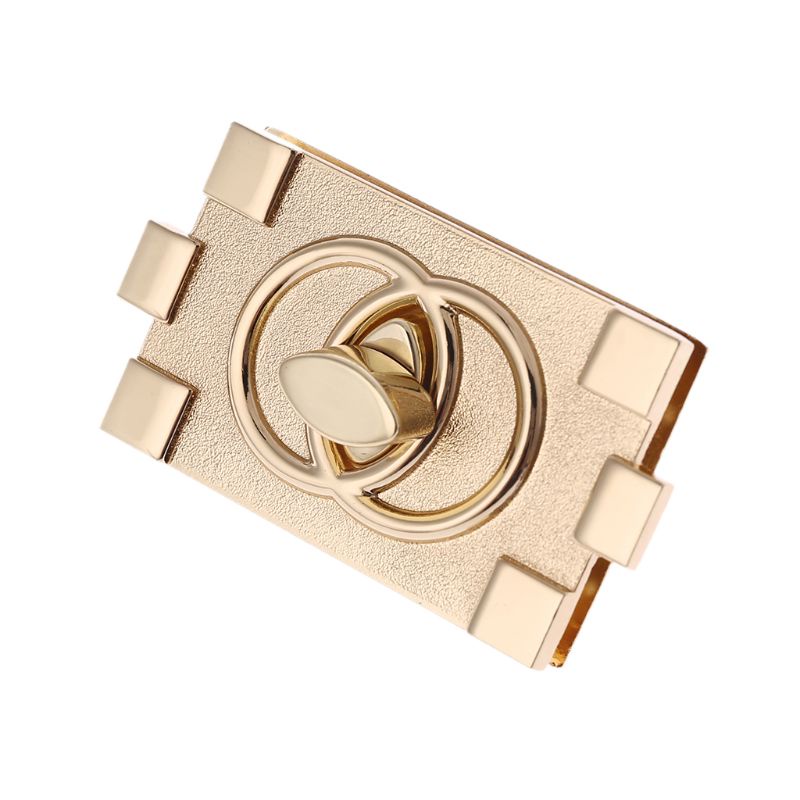 Khóa Vặn Hình Chữ Nhật DIY Bằng Da Dành Cho Túi Xách Da