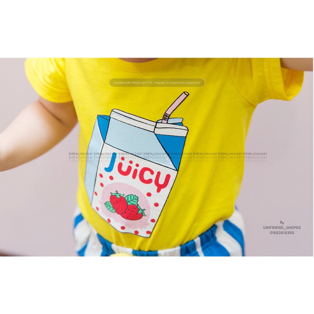 Bộ đồ bé gái Barpupapa ngắn tay Juicy