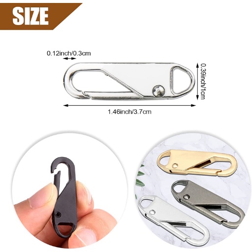 FEELING✅Khóa Kéo Kim Loại Có Thể Tháo Rời Thời Trang Thay Thế Cho Quần Áo / Túi Xách