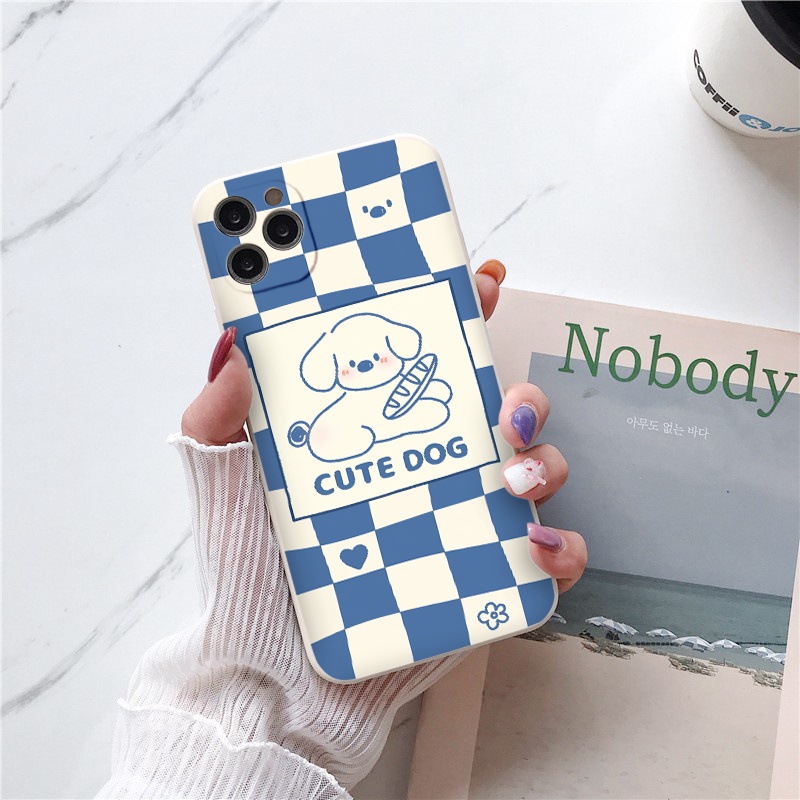 Ốp lưng bảo vệ camera kẻ caro ốp iphone vuông Cartoon 6/6s/6plus/6splus/7/7plus/8plus/x/xs/xs max/11/11pro/12/13/promax