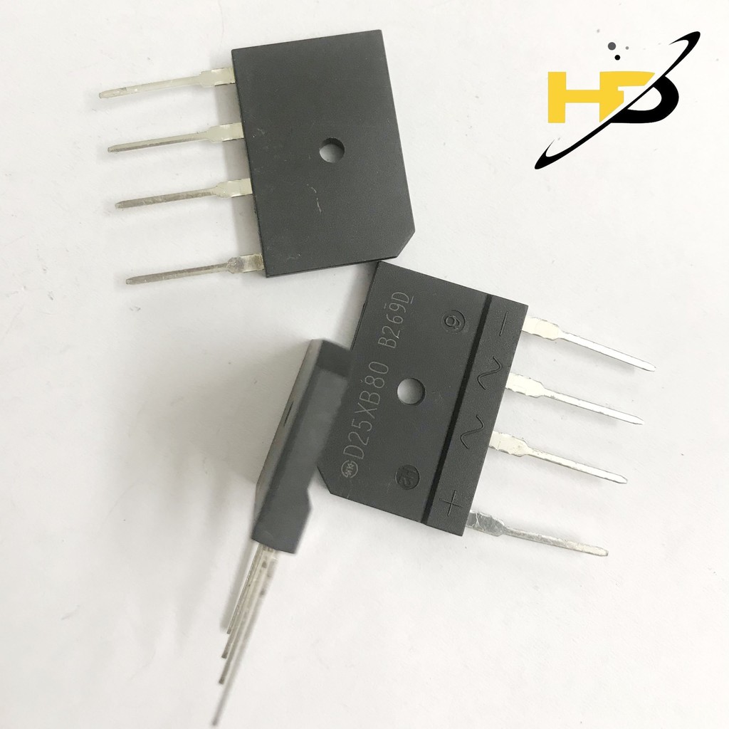 Set 2 Cầu Diode Chỉnh Lưu D25XB80 B269D, Đi-ốt Cầu 25A 800V Hàng Đẹp, Chất Lượng Tốt