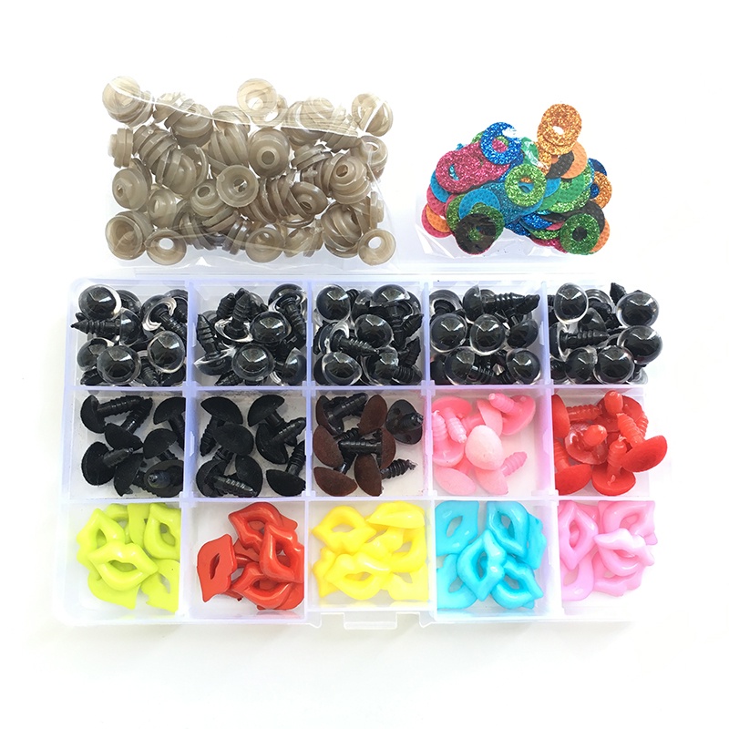 Set 315 Mắt Nhựa Nhiều Màu Sắc Dùng Làm Búp Bê/ Thú Nhồi Bông/ Gấu Bông