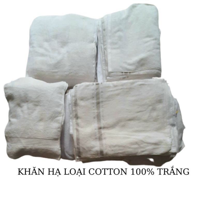 Khăn lau  cotton 100% bán theo cân bó 0.5kg - Quang Hoa Co