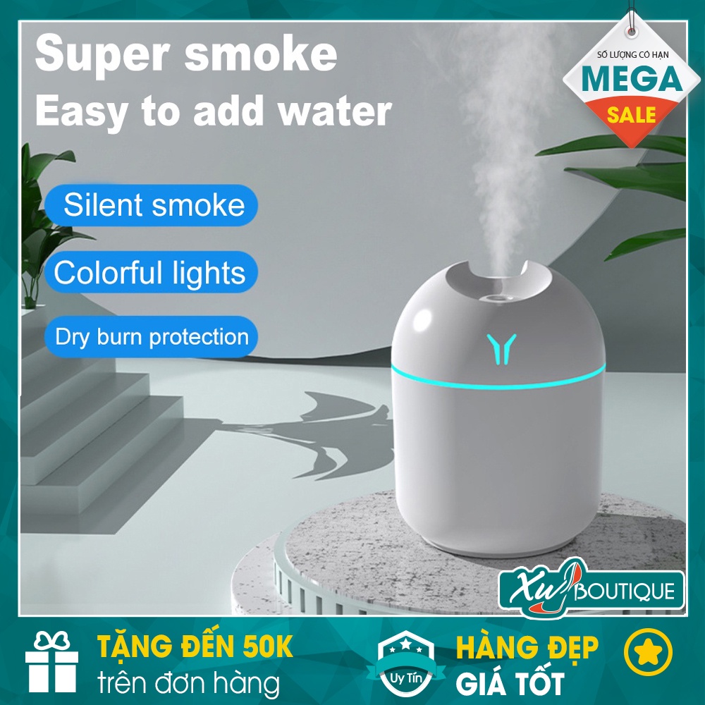 Máy Xông Tinh Dầu Nano, Xịt Khoáng Cấp Ẩm USB Colorfil Humidifier Mini