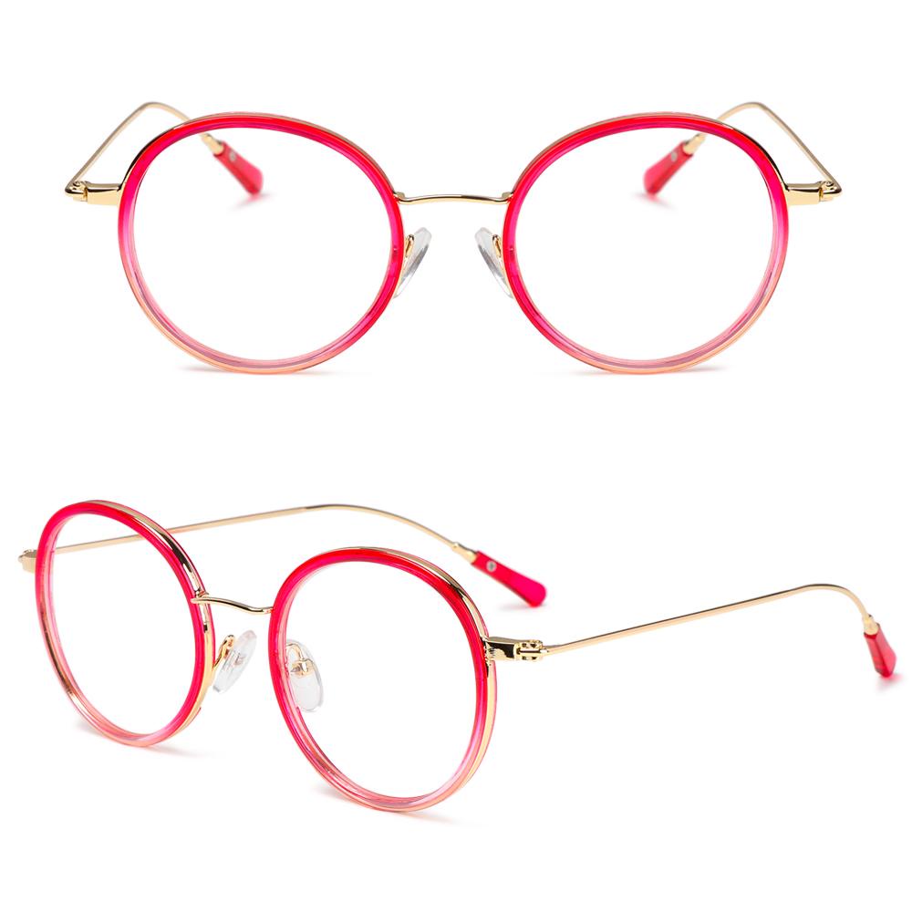 ROWANS Kính Gọng Kim Loại Siêu Nhẹ Phong Cách Vintage Thời Trang