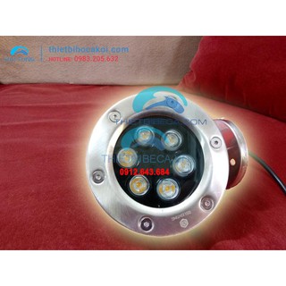 Đèn pha led âm nước cho hồ Koi (sử dụng đổi nguồn sang dòng điện 24v)