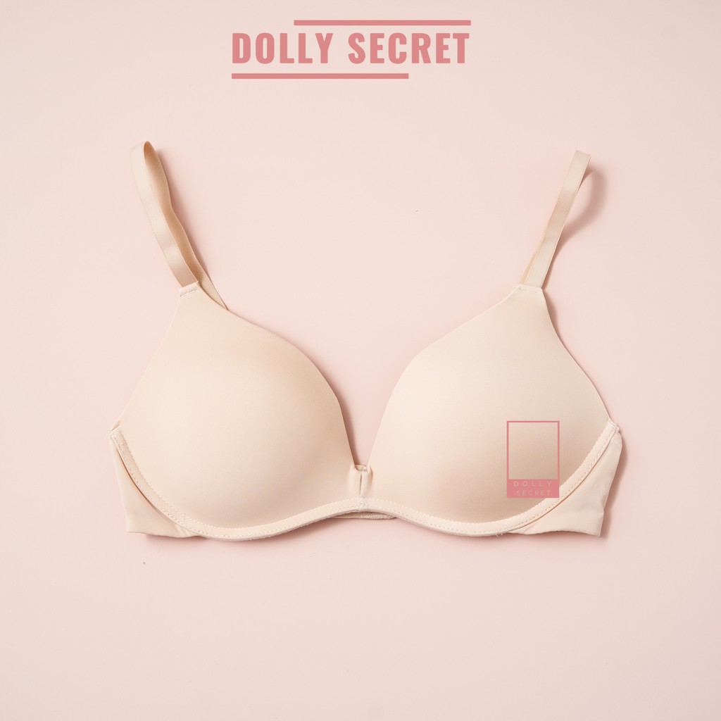 Áo Lót Đúc Su Nước Màu Trơn Siêu Nhẹ Không Gọng Xuất Nhật Basic DOLLY SECRET A04 | BigBuy360 - bigbuy360.vn