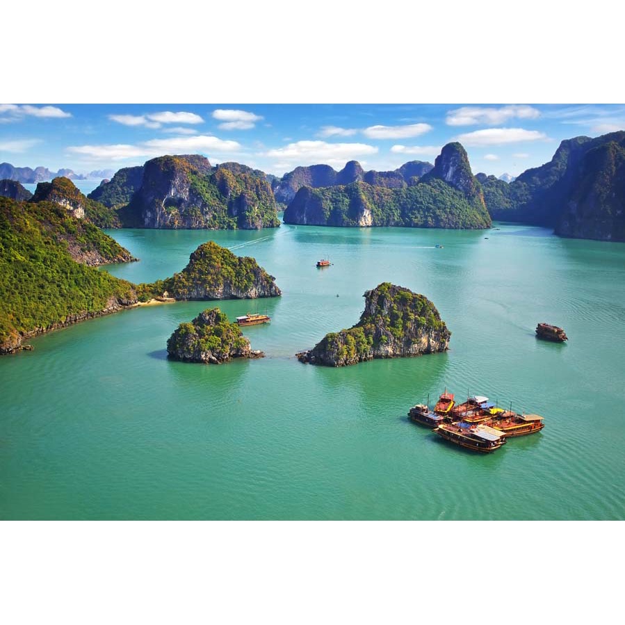 Tranh dán tường VÙNG VỊNH, VÙNG NÚI, BIỂN VIỆT NAM 3D Miễn Phí chèn tên riêng Quán, chèn chữ và logo