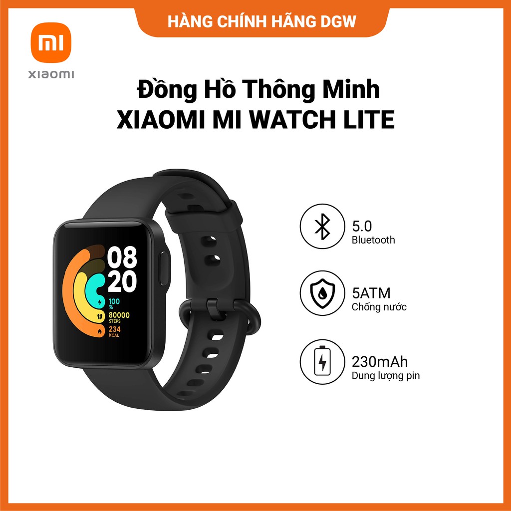Hàng Chính Hãng Phân Phối Bởi Digiworld | Đồng Hồ Thông Minh Xiaomi Mi Watch Lite