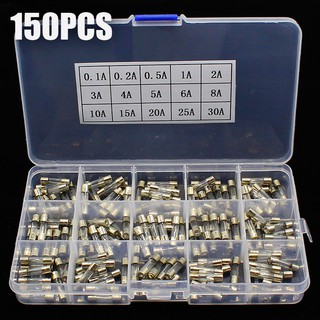 Set 150 Cầu Chì Ống 5X20Mm 0.1A-30A Đa Năng Tiện Dụng Chất Lượng Cao
