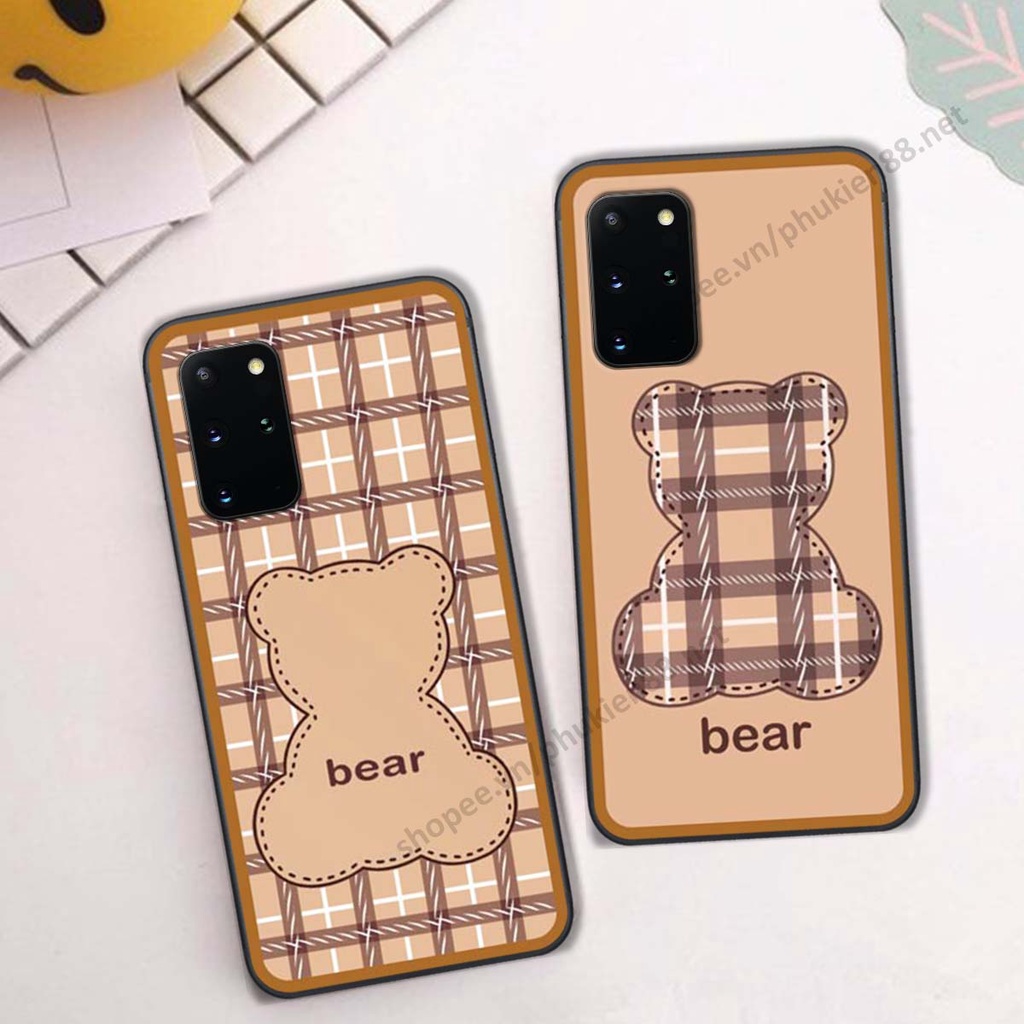 Ốp lưng Samsung S20 / S20 Plus / S20+ ốp điện thoại LineBear, bé tóc xù, hoa siêu đẹp