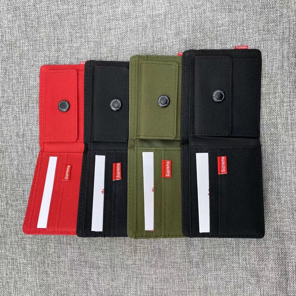 Ví gấp ngắn 20FW thiết kế đơn giản thời trang trẻ trung cho nam nữ