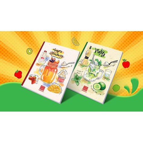 Combo 5 quyển vở kẻ ngang 120 trang Cocktai Hồng Hà 1428