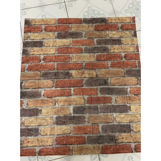 Free Ship - Xốp Dán Tường 3D Vân Gạch Cổ Đậm Dày 5ly kích thước 70x77cm
