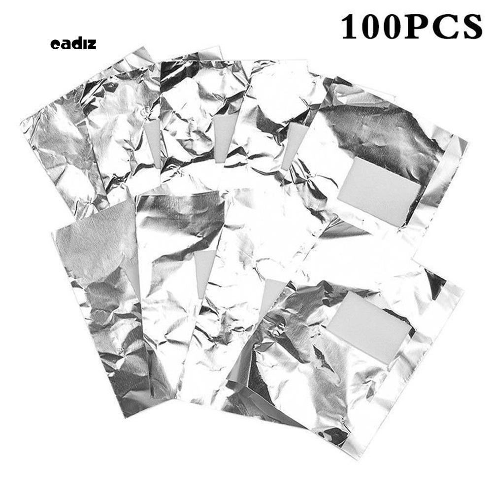 [Hàng mới về] 100 miếng giấy bạc bọc móng tay