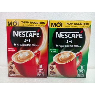 HỘP NESCAFE 3IN1 XANH VÀ ĐỎ