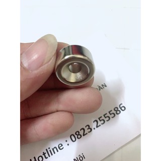 Nam châm tròn 20x10mm lỗ vát ( GIỮ BI) , nam châm đất hiếm