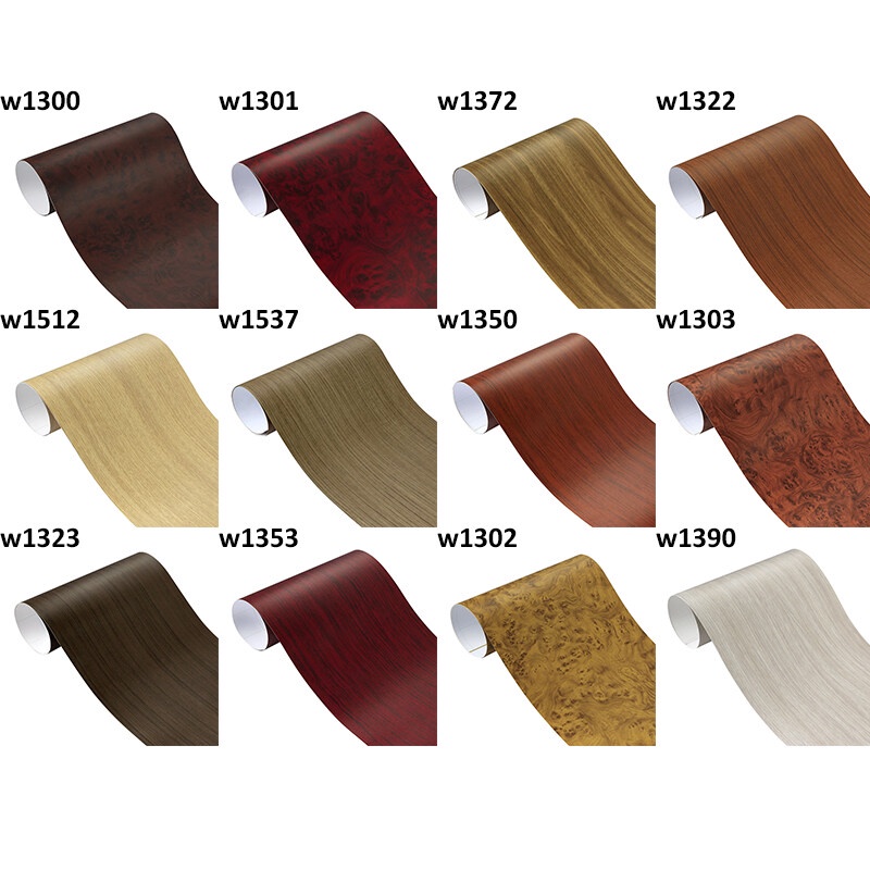 Miếng Dán Họa Tiết Vân Gỗ Bằng PVC Tự Dính 10/30*100cm Trang Trí Nội Thất Xe Hơi