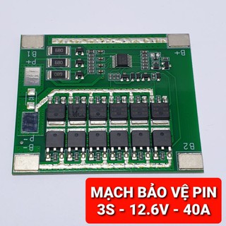 achun.vn - MẠCH BẢO VỆ PIN 3S-12.6V  XẢ MAX 100A tức thời dùng cho máy khoan và khởi động xe máy