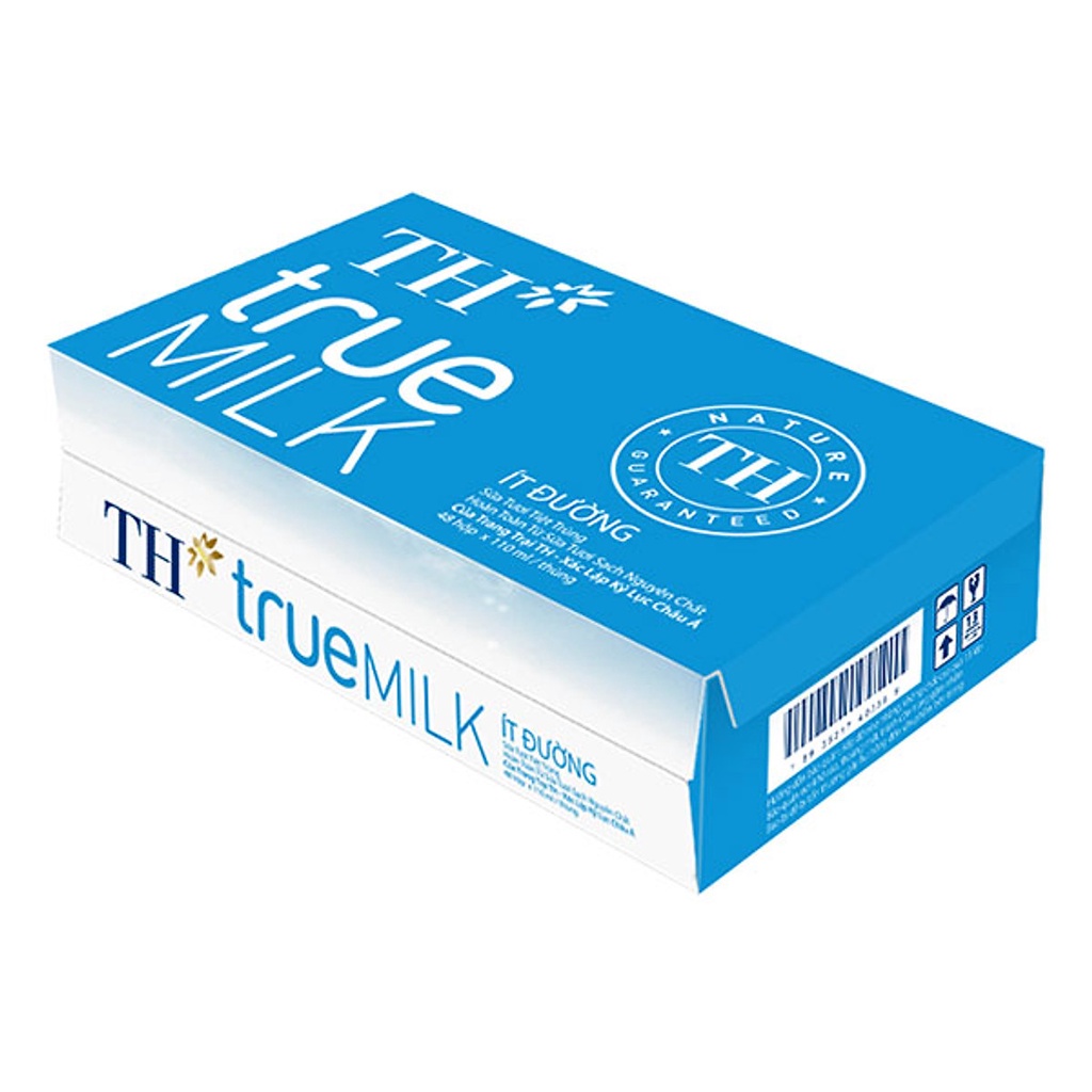 Thùng 48 hộp sữa tươi TH True Milk ít đường/có đường 110ml