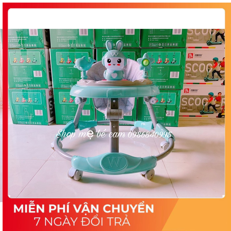 Xe tròn tập đi 2in1 (kết hơp bàn ăn cho bé)