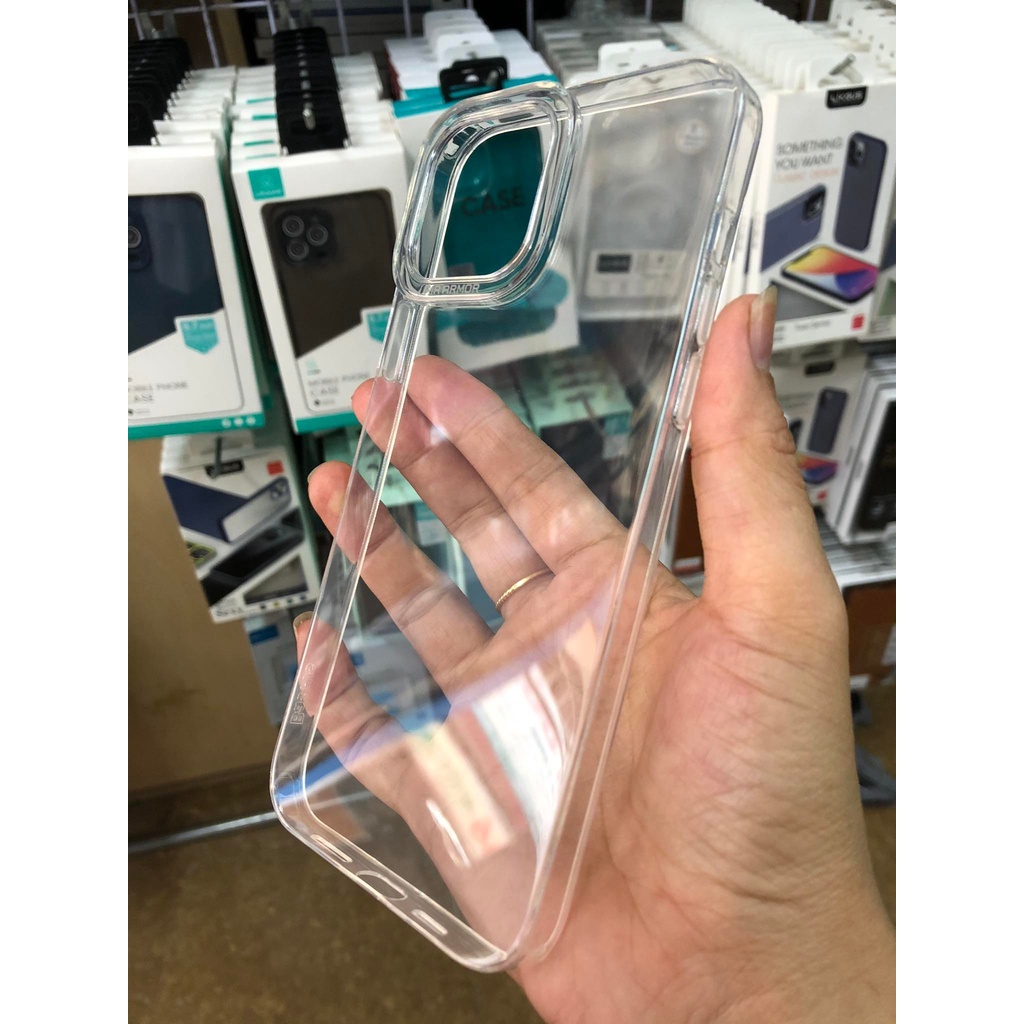 Ốp Lưng Trong Suốt Mỏng Dẻo iPhone 13 Pro Max Hiệu Baseus Giá Rẻ