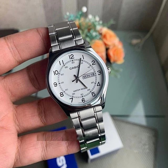 Đồng hồ nam dây kim loại chính hãng Casio MTP-V006D-7B2UDF