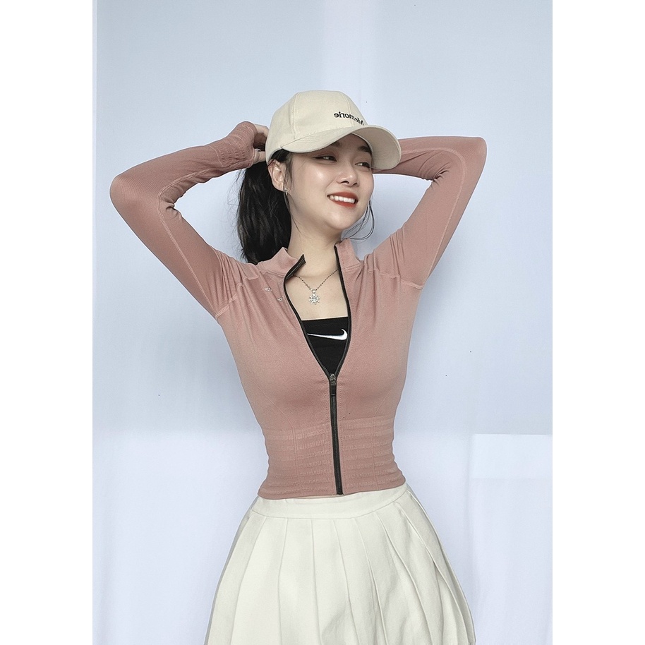 Áo Khoác Lửng Nữ Mẫu Mới Hàng Quảng Châu. Áo Khoác Nữ Croptop Cao Cấp [Gym Lửng 22]
