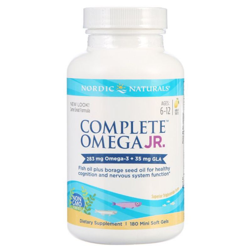 Viên nhai/uống Complete Omega Junior bổ sung 283mg Omega 3 Nordic Naturals cho trẻ từ 6-12 tuổi