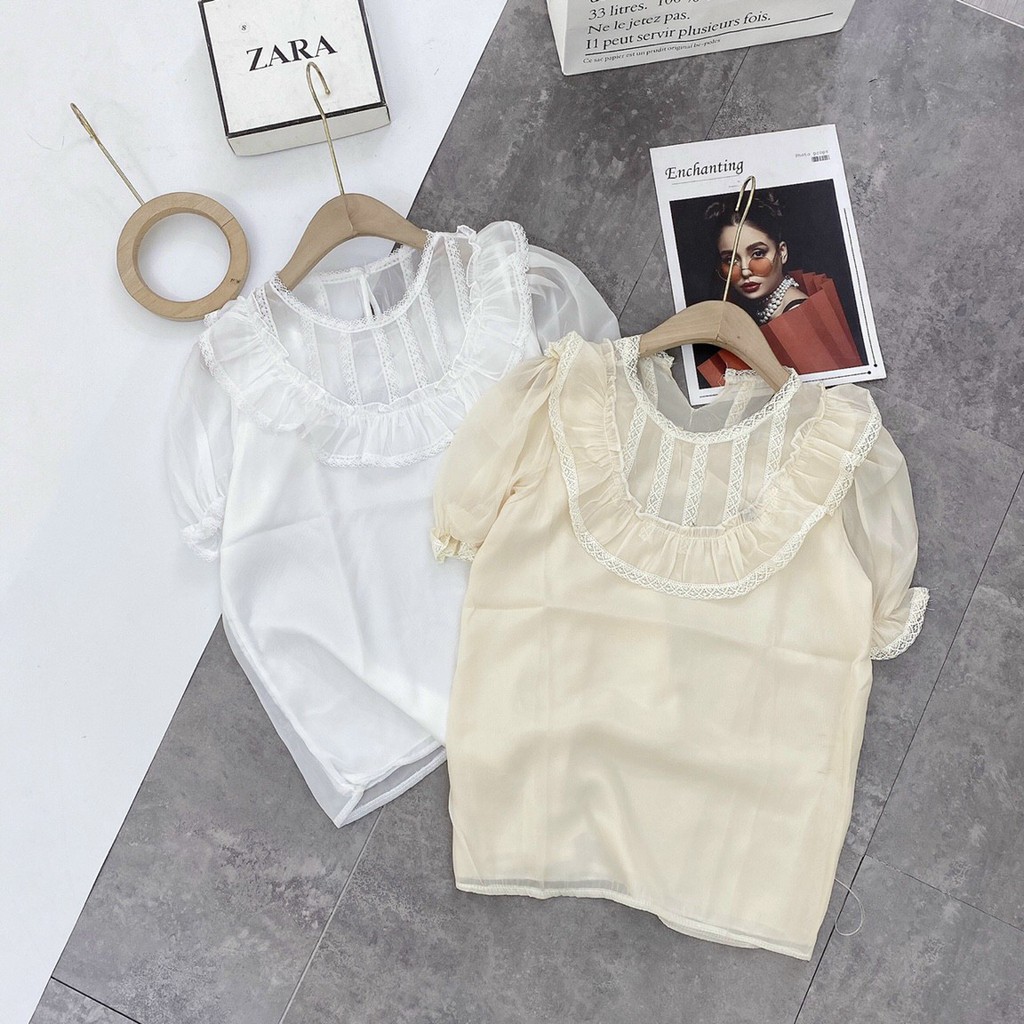 [Mã FASHIONT4WA2 giảm 10K đơn 50K] áo sơ mi bèo công sở FREESHIP