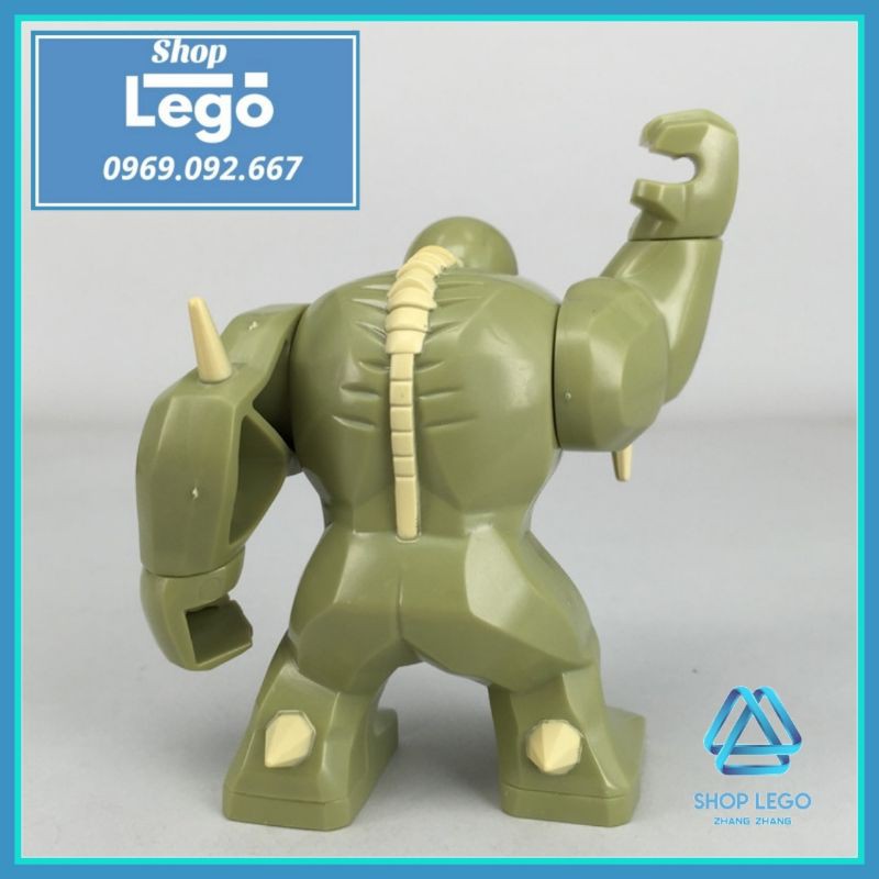 Xếp hình quái thú Abomination đối thủ của Hulk siêu anh hùng Marvel Lego Minifigures Kopf KF901