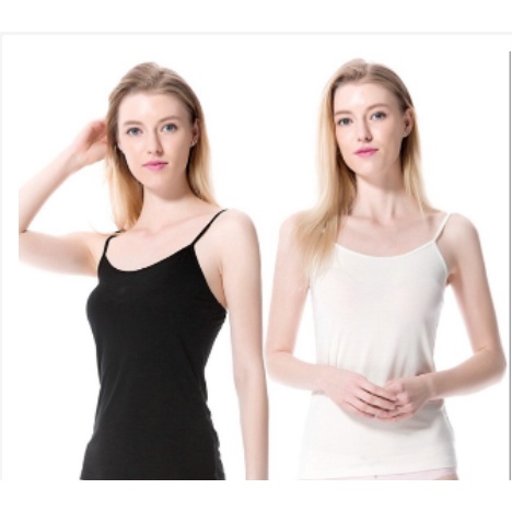 [Ảnh thật] Áo thun 2 dây cotton Mịn Dáng dài- Dáng Lửng co giãn 4 chiều ôm body chất đẹp