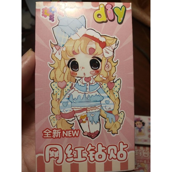 Bộ 30 Hộp Sticker Đính Đá Supper Cute  Đủ Dụng Cụ