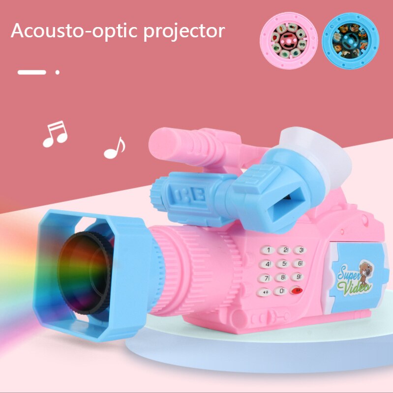  Kids Camera Mini Educational Toys Digital Camera Pretend Play Projection Video Camera  For Children Baby Birthday Gift 