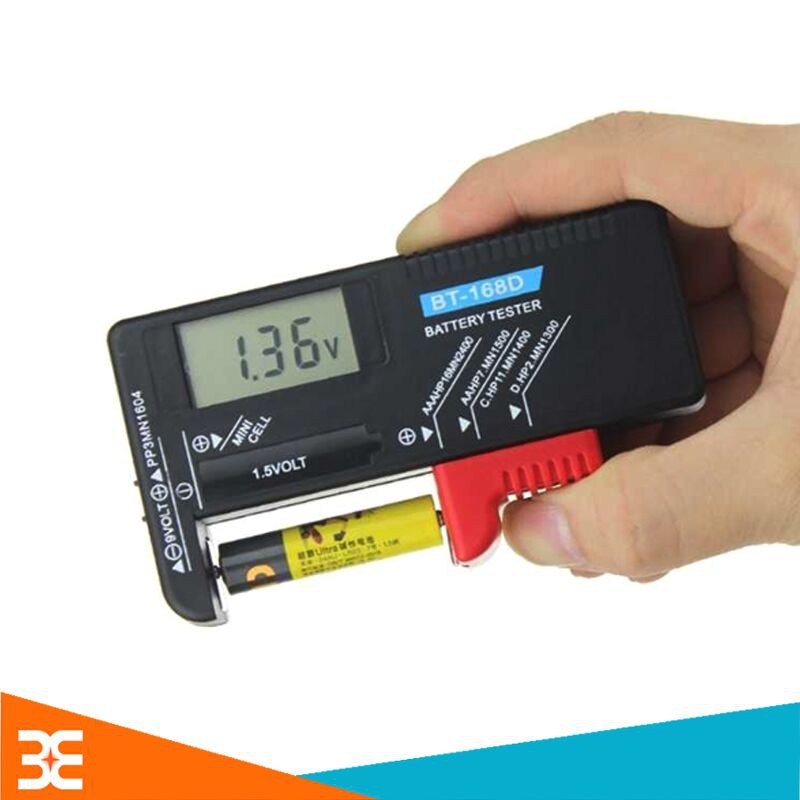 Đồng Hồ Đo Điện Áp Pin 1.5-9VDC Hiển Thị LCD BT168D
