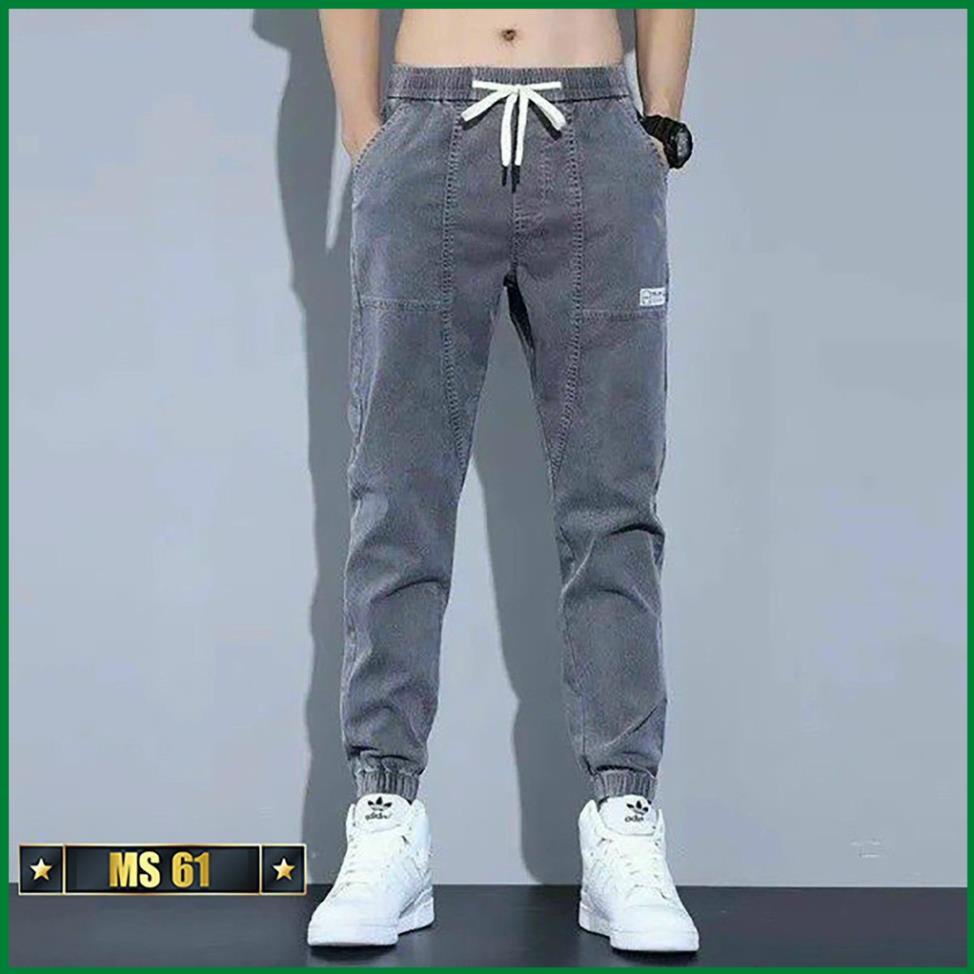 Quần Jean Nam ống bo chân, Quần jogger Jean, chất bò(Jean) Co Dãn 4 Chiều Ptz.sg68 QJ61