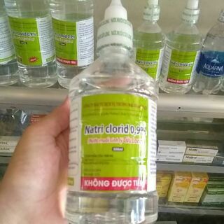 Nước muối sinh lí 0.9% chai 500ml