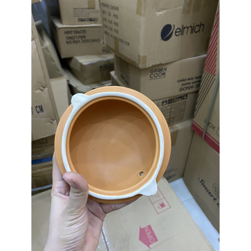 Nắp siêu sắc thuốc điện tự động cu tý màu gạch fujika-linh kiện lẻ