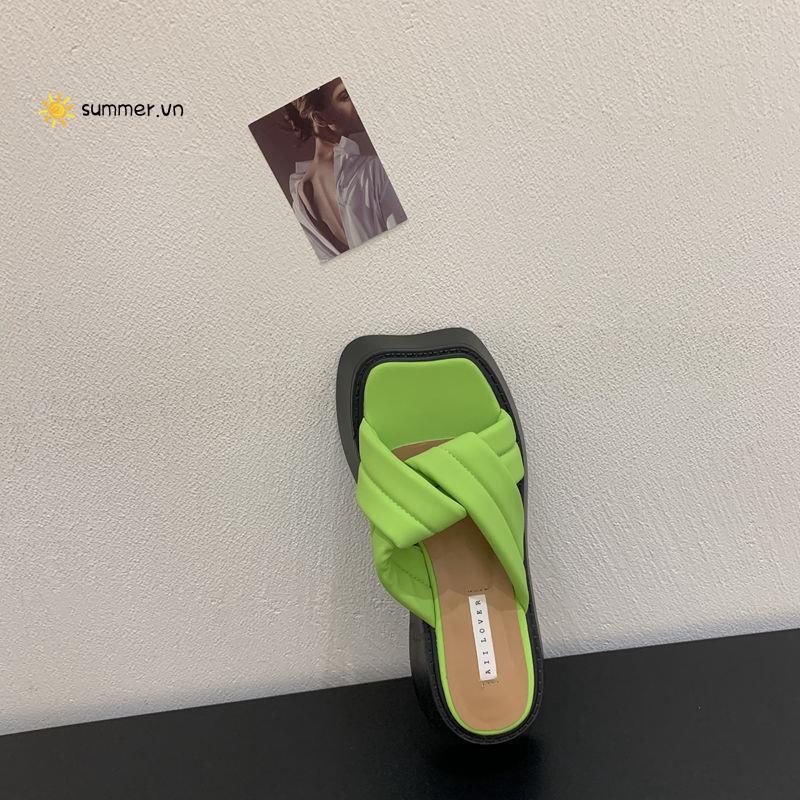 Giày Sandal Đi Biển Đế Dày Phong Cách Hàn Quốc Thời Trang Mùa Hè Dành Cho Nữ 2022