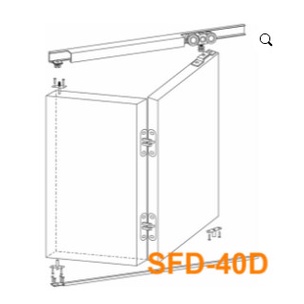 Phụ kiện cửa trượt xếp gấp SFD-40D
