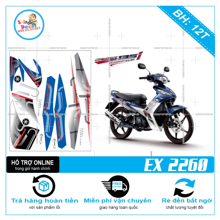TEM RỜI EX 2010 SPARK THÁI 2260 -- SHIN DECAL 2