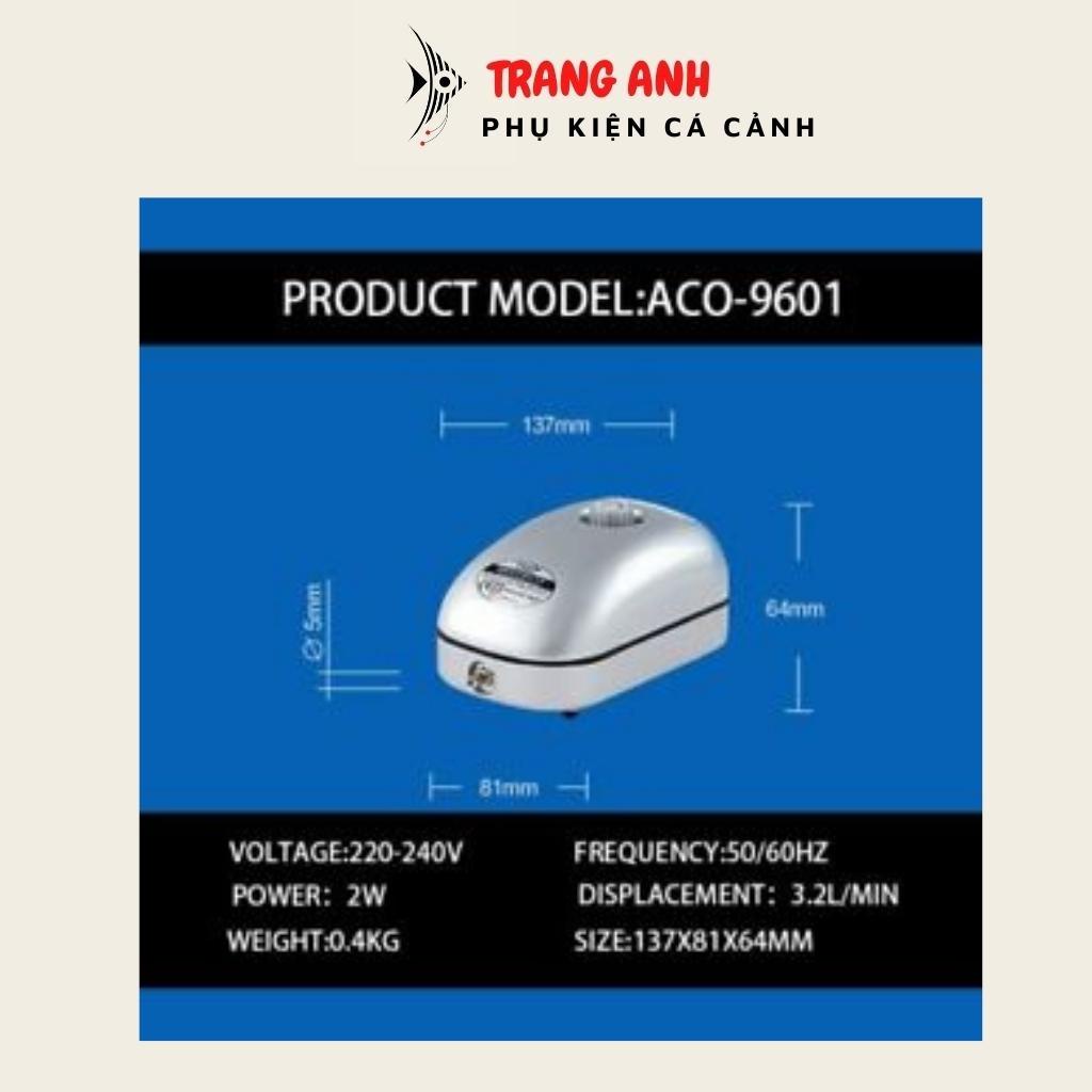 Máy sủi oxy cho bể cá cảnh Hailea ACO 9601, 9602, 9610 (1 vòi, 2 vòi, 4 vòi) tiết kiệm điện