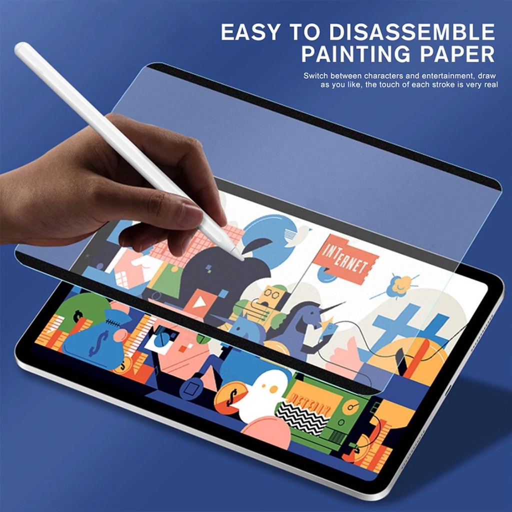 Miếng Dán Bảo Vệ Màn Hình Từ Tính Cho iPad 9th Gen 10.2 9th 8th 7th Generation Pro 11 10.5 Air 5 4 3 2 1 Mini 6 5 9.7 6th 5th