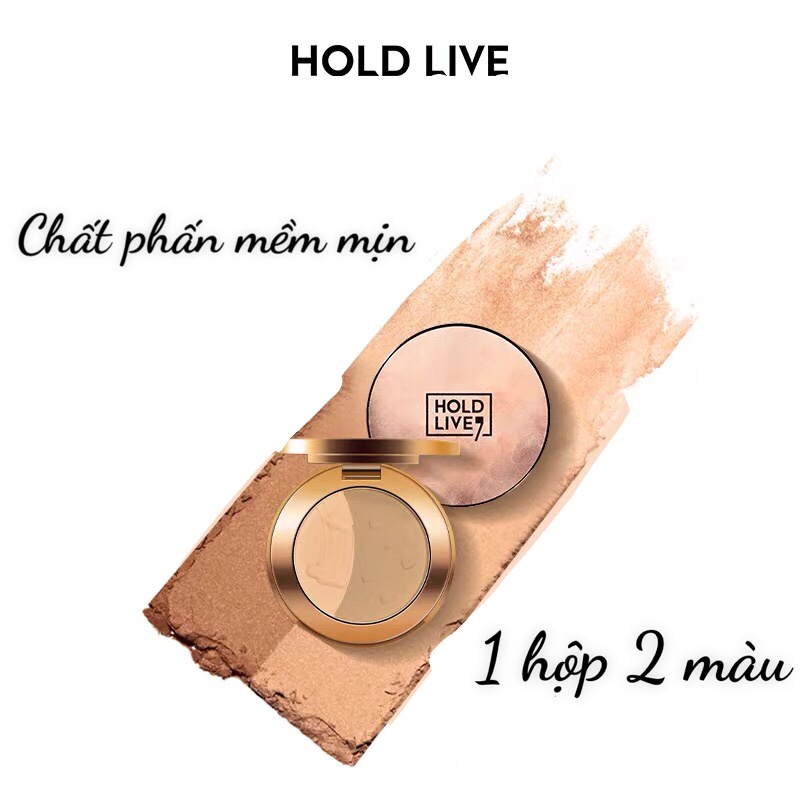 Phấn Tạo Khối Hold Live Two-Tone Stereoscopic 2 màu 3.7g HL466 Nội Địa Trung